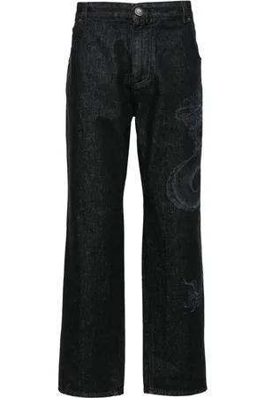 Balmain Halbhohe Straight-Leg-Jeans