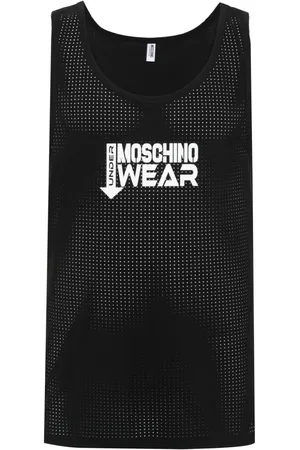 Moschino Tanktop mit gummiertem Logo
