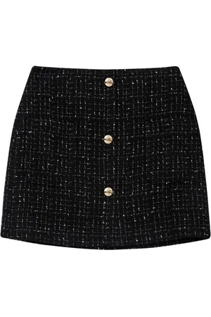 ANINE BING Mateo Tweed-Minirock
