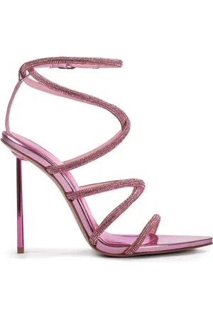 LE SILLA Gewickelte Bella Sandalen mit Kristallverzierung