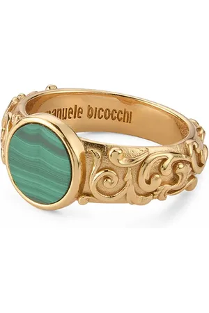 EMANUELE BICOCCHI Arabesque Ring mit Malachit