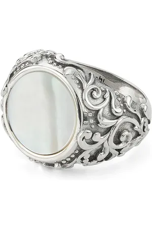 EMANUELE BICOCCHI Arabesque MoP Ring mit Schmuckstein