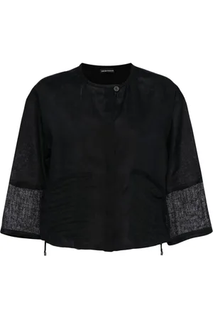 Emporio Armani Leinenbluse mit Einsätzen