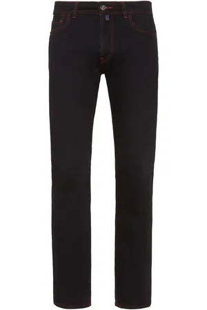 BILLIONAIRE Tief sitzende Slim-Fit-Jeans