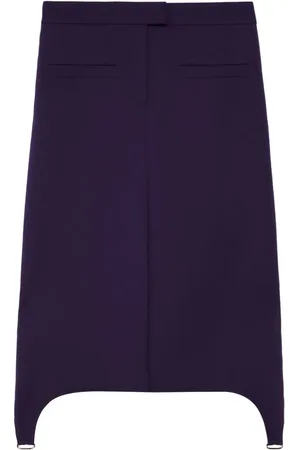 Courrèges Midirock mit Strumpfhalter-Detail