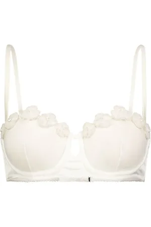 Kiki de Montparnasse Chouchou Balconette-BH mit blumiger Applikation