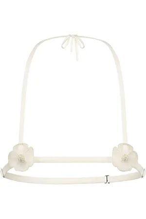 Kiki de Montparnasse Chouchou BH mit Blumenapplikationen