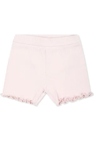 Moncler Gerippte Shorts mit Logo-Applikation