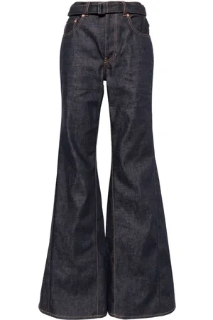 SACAI Halbhohe Schlagjeans