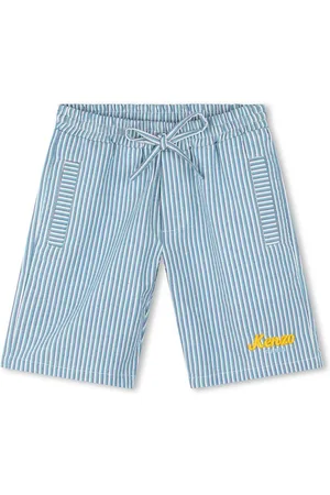 Kenzo Gestreifte Shorts mit Logo-Stickerei