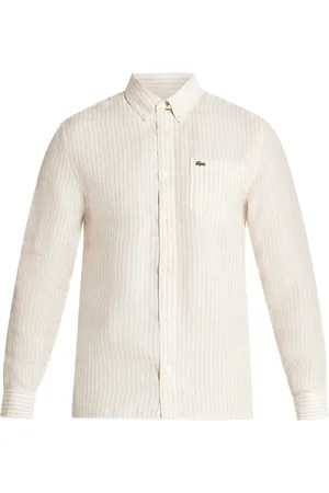 Lacoste Gestreiftes Hemd aus Leinen