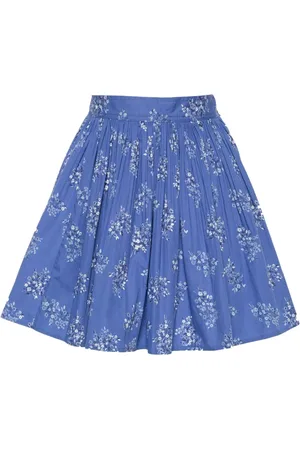 Ralph Lauren Plissierter Midirock mit Blumen-Print