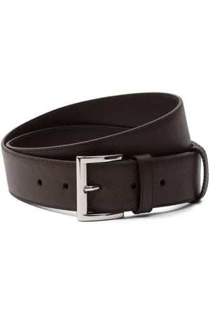 Prada Gürtel aus Saffiano-Leder mit Triangel-Logo