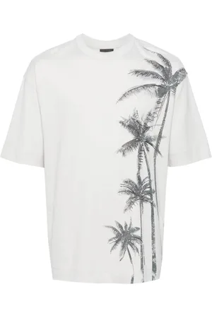 Emporio Armani T-Shirt mit Palmen-Print