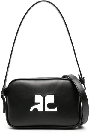 Courrèges Schultertasche mit Logo-Applikation