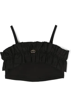 Twin-Set Cropped-Top mit Rüschen
