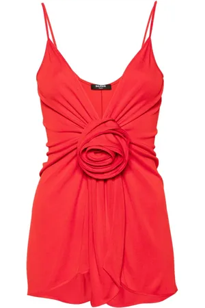 Balmain Oberteil mit floraler Applikationen