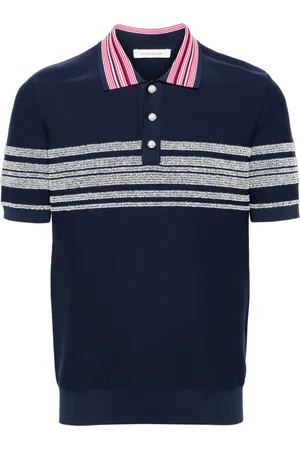 WALES BONNER Gestricktes Poloshirt mit Streifen