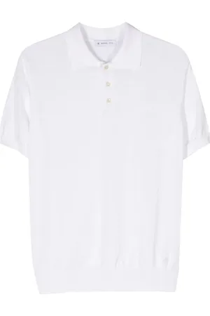 Manuel Ritz Fein gestricktes Poloshirt
