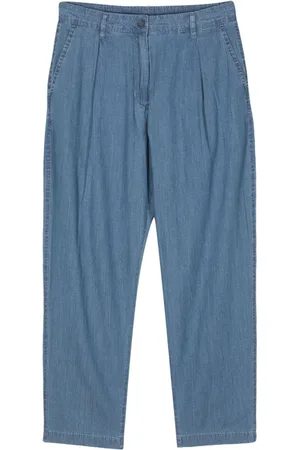 Aspesi Tapered-Hose aus Chambray