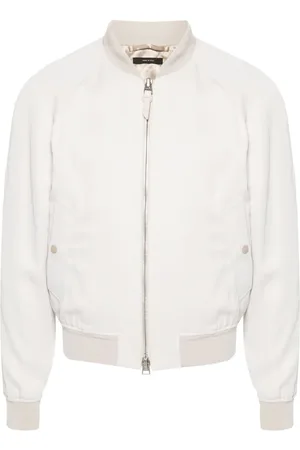 Tom Ford Bomberjacke mit Lederbesatz