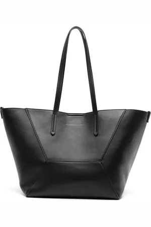 Brunello Cucinelli Shopper mit Logo-Prägung