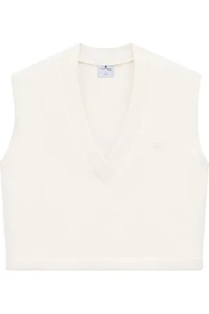 Courrèges Varsity Tanktop mit Logo-Applikation