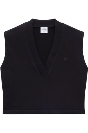 Courrèges Varsity Tanktop mit Logo-Applikation