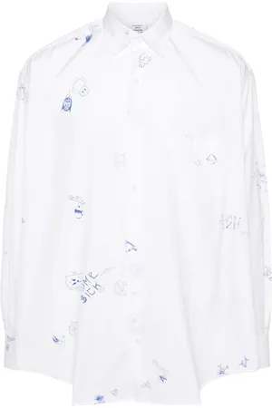 Vetements Hemd mit grafischem Print