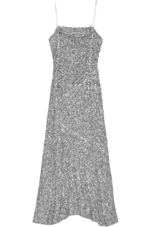Ganni Maxikleid mit Pailletten