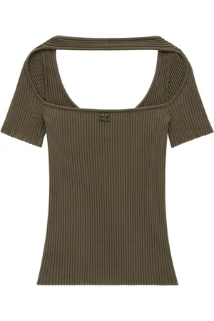 Courrèges Hyperbole Oberteil mit Cut-Out