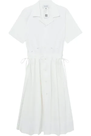 Marine Serre Midikleid mit Stickerei