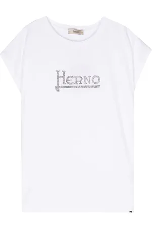 HERNO T-Shirt mit Logo-Applikation
