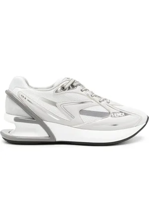Fendi First 1 Sneakers mit Ledereinsätzen