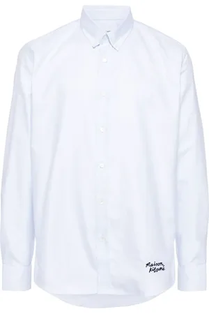 Maison Kitsuné Hemd mit Logo-Stickerei