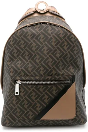 Fendi Chiodo Diagonal Rucksack aus Canvas