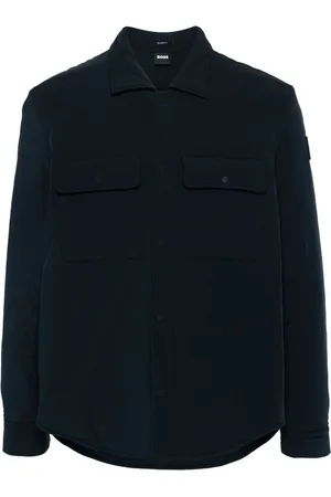 HUGO BOSS Gefütterte Jacke mit Logo-Applikation