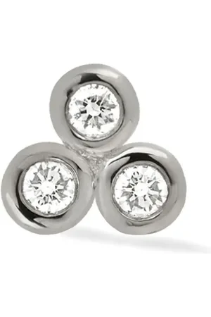Lark & Berry 14kt Weißgoldohrring mit Diamanten
