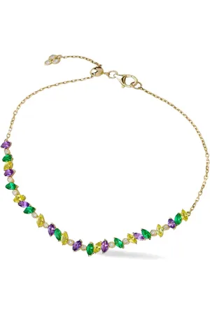 Lark & Berry 14kt Veto Goldarmband mit Saphiren