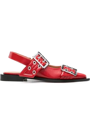 Ganni Ballerinas mit Schnalle