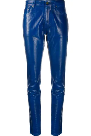 Saint Laurent Skinny-Hose in Lacklederoptik