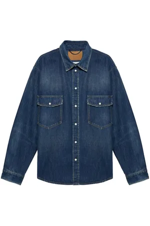 1989 STUDIO Jeanshemd mit Logo-Prägung