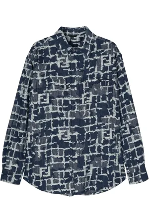 Fendi Jeansjacke mit FF-Muster
