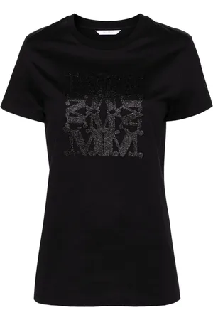 Max Mara T-Shirt mit Logo-Stickerei