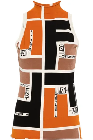 Fendi Strickoberteil mit FF-Print