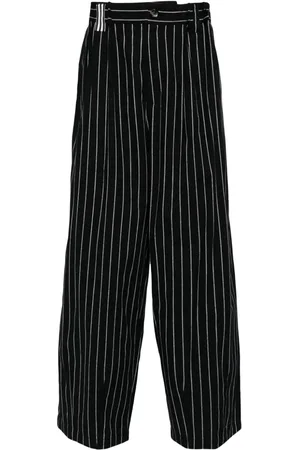 Marina Yee Weite Hose mit Nadelstreifen