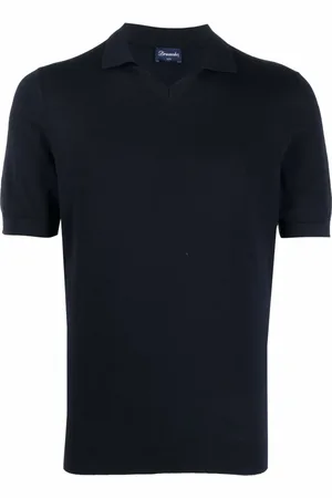DRUMOHR Gestricktes Poloshirt
