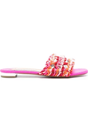 Aquazzura Crystal Cote Pantoletten