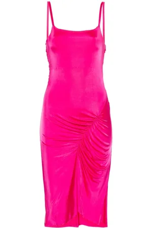 Marine Serre Drapiertes Midikleid