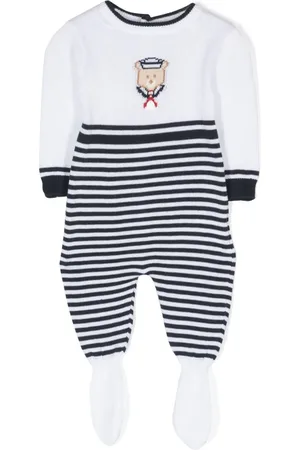 PATACHOU Gestrickter Pyjama mit Bärenmotiv